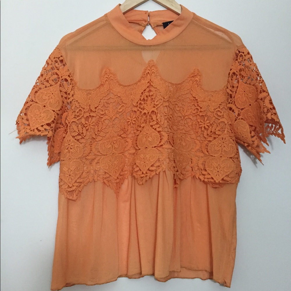 Love J Sunset Orange Top